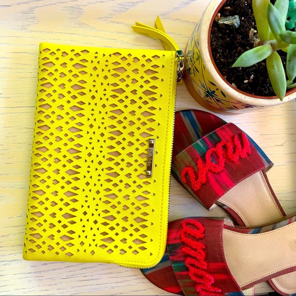 Stella & Dot Citrine clutch